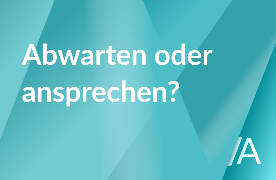 Führungskraft vor der Frage, ob und wann ein Konflikt angesprochen werden sollte