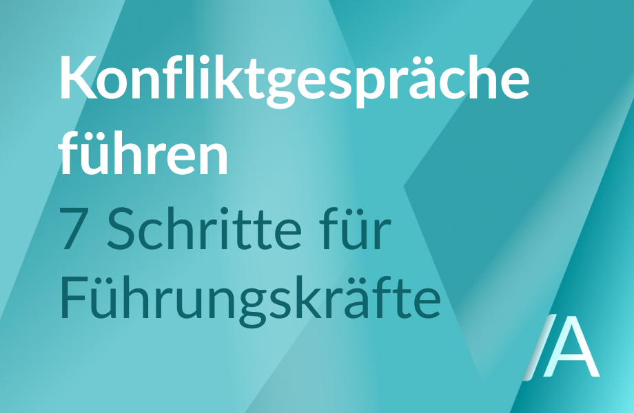 Grafik zum Artikel „Konfliktgespräch führen: 7 Schritte für Führungskräfte“